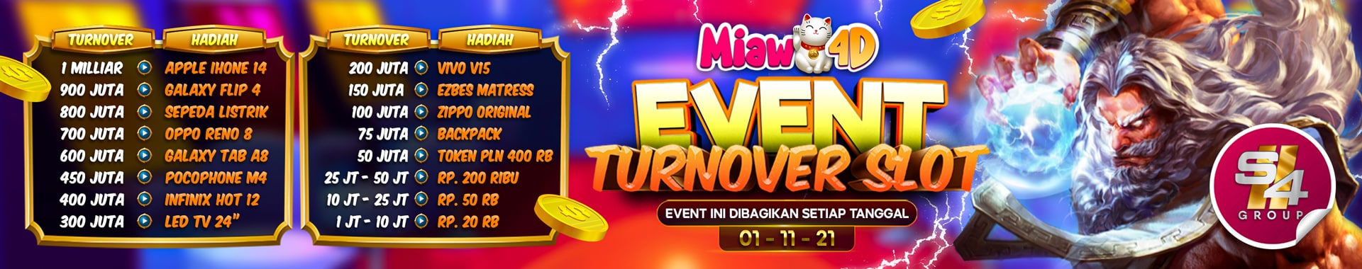 EVENT TURN OVER MIAW4d